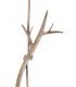 Ceiling Pendant 60cm Round, 1 x E27 (Max 40W), Imitation Wood, Linen Shade - 6