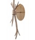 Wall Lamp, 1 x E27 (Max 40W), Imitation Wood, Linen Shade - 3