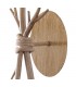 Wall Lamp, 1 x E27 (Max 40W), Imitation Wood, Linen Shade - 4