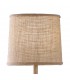 Wall Lamp, 1 x E27 (Max 40W), Imitation Wood, Linen Shade - 5