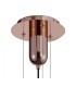 Ceiling Pendant 40cm Round, 1 x E27 (Max 40W), Copper , Rose Gold Glass - 4