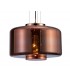 Ceiling Pendant 40cm Round, 1 x E27 (Max 40W), Copper , Rose Gold Glass - 5