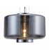 Ceiling Pendant 40cm Round, 1 x E27 (Max 40W), Chrome , Ash Grey Glass - 6