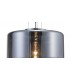 Ceiling Pendant 40cm Round, 1 x E27 (Max 40W), Chrome , Ash Grey Glass - 8