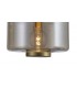 Ceiling Pendant 40cm Round, 1 x E27 (Max 40W), Matt Gold , Cognac Glass - 5