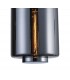 Ceiling Pendant 30cm Round, 1 x E27 (Max 40W), Chrome , Ash Grey Glass - 5