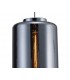 Ceiling Pendant 30cm Round, 1 x E27 (Max 40W), Chrome , Ash Grey Glass - 6