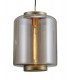 Ceiling Pendant 30cm Round, 1 x E27 (Max 40W), Matt Gold , Cognac Glass - 4