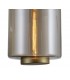 Ceiling Pendant 30cm Round, 1 x E27 (Max 40W), Matt Gold , Cognac Glass - 5