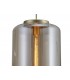 Ceiling Pendant 30cm Round, 1 x E27 (Max 40W), Matt Gold , Cognac Glass - 6