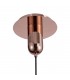 Ceiling Pendant 20cm Round, 1 x E27 (Max 40W), Copper , Rose Gold Glass - 4