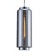 Ceiling Pendant 20cm Round, 1 x E27 (Max 40W), Chrome , Ash Grey Glass - 4