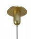 Ceiling Pendant 20cm Round, 1 x E27 (Max 40W), Matt Gold , Cognac Glass - 7