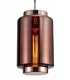 Ceiling Pendant 20cm Round, 1 x E27 (Max 40W), Copper , Rose Gold Glass - 5