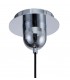 Ceiling Pendant 20cm Round, 1 x E27 (Max 40W), Chrome , Ash Grey Glass - 7