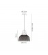 Ceiling Pendant, 1 x E27, IP65, Anthracite - 2