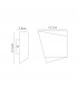 Flush Wall Light Rhombus, 1 x GX53 (Max 20W) White - 2
