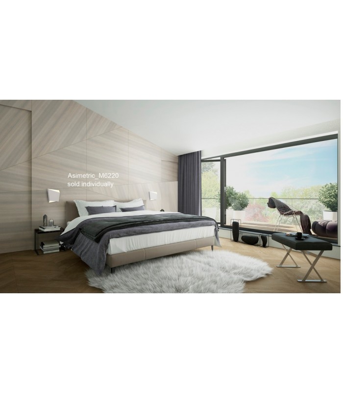 Flush Wall Light Rhombus, 1 x GX53 (Max 20W) White - 3