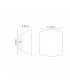 Flush Wall Light Curved, 1 x GX53 (Max 20W) White - 2