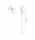 10 Light Floor Lamp 158cm, 30W LED, 3000K, 1650lm, White - 2