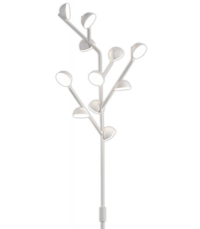 10 Light Floor Lamp 158cm, 30W LED, 3000K, 1650lm, White - 4