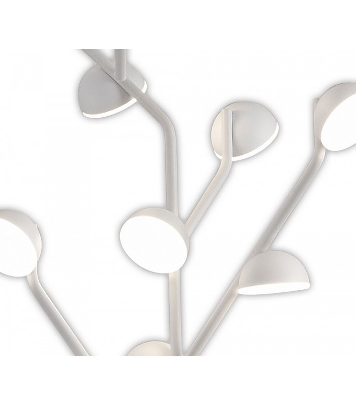 10 Light Floor Lamp 158cm, 30W LED, 3000K, 1650lm, White - 5