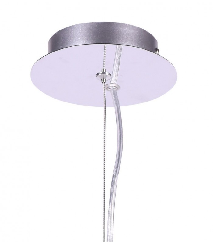 Dome Ceiling Pendant 28cm Round, 1 x E27 (Max 60W), White - 3