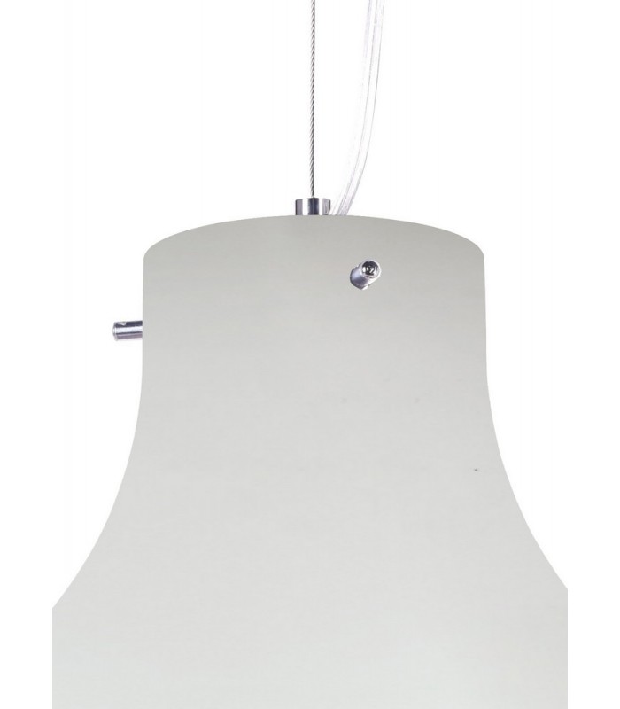 Dome Ceiling Pendant 28cm Round, 1 x E27 (Max 60W), White - 5