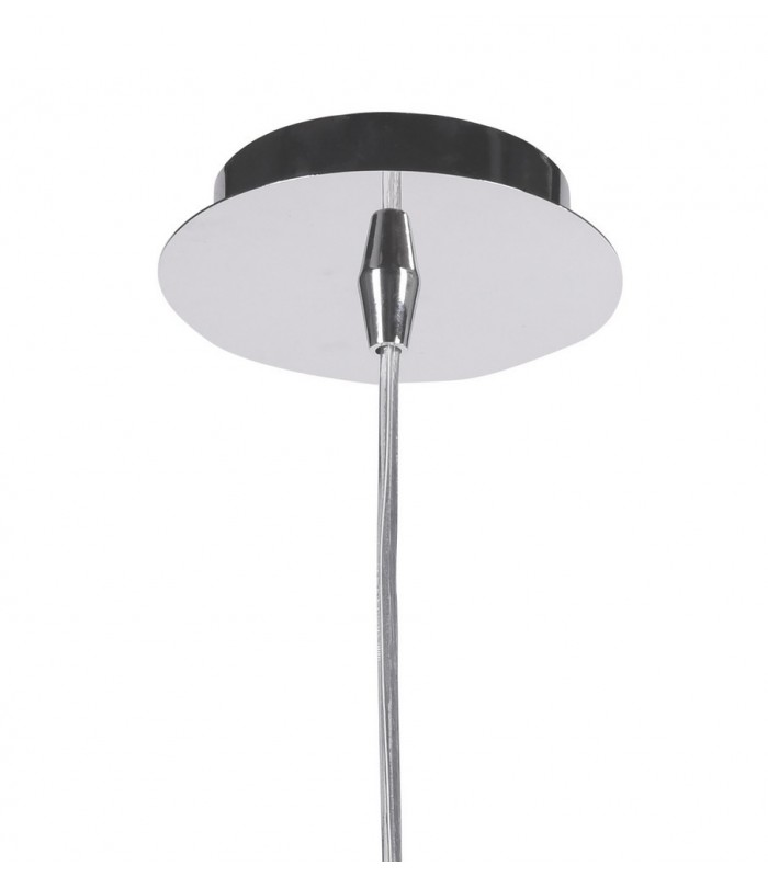 Dome Ceiling Pendant 18cm Round, 1 x E27 (Max 60W), White - 3