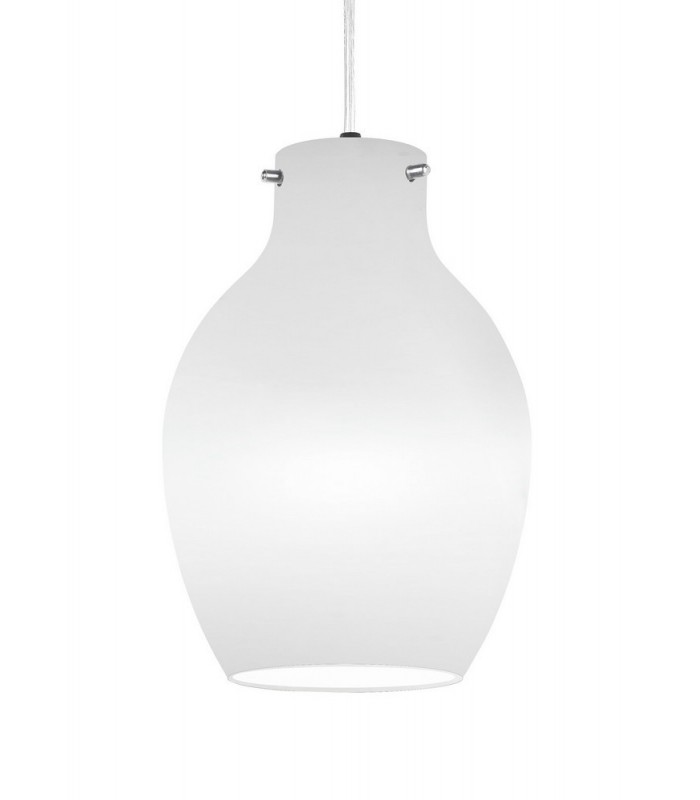 Dome Ceiling Pendant 18cm Round, 1 x E27 (Max 60W), White - 4