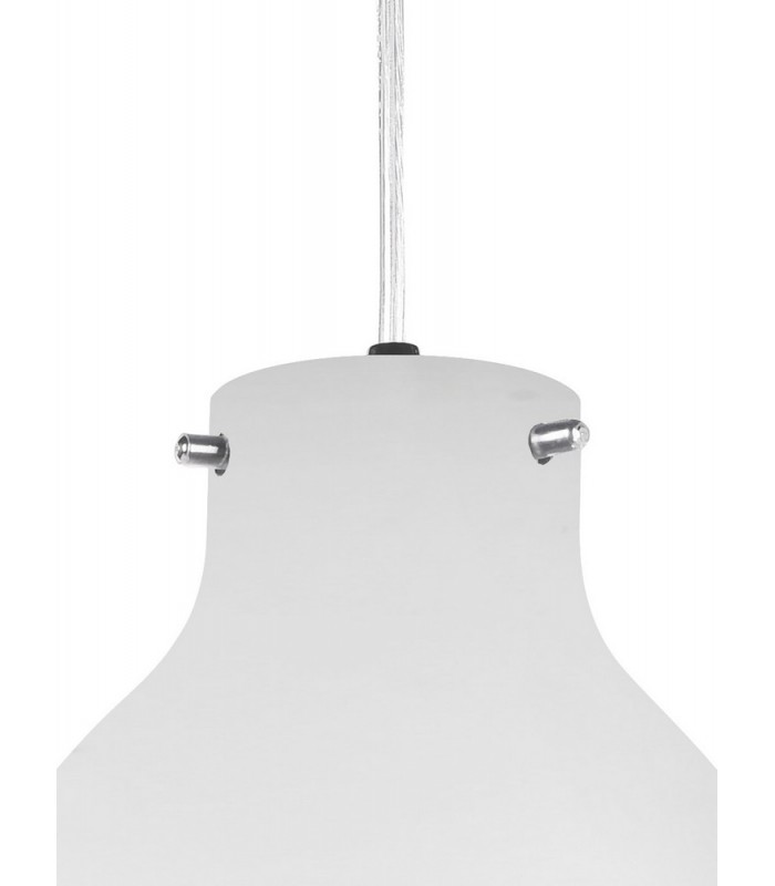 Dome Ceiling Pendant 18cm Round, 1 x E27 (Max 60W), White - 5