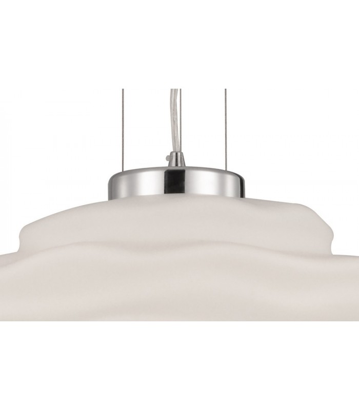 Dome Ceiling Pendant 40cm Round, 1 x E27 (Max 60W), Opal White - 5