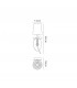 Wall Light, 1 x E14 (Max 20W), Gold Painting, Cream Shade - 2