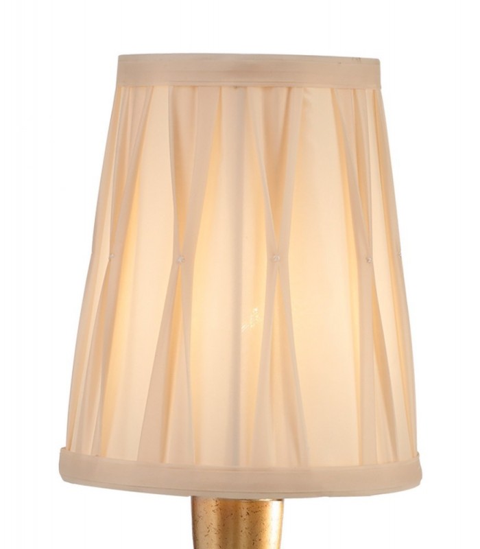 Wall Light, 1 x E14 (Max 20W), Gold Painting, Cream Shade - 4
