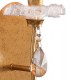 Wall Light, 1 x E14 (Max 20W), Gold Painting, Cream Shade - 5