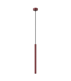 Arche Slim Pendant Ceiling Light Burgundy 1x G9-1
