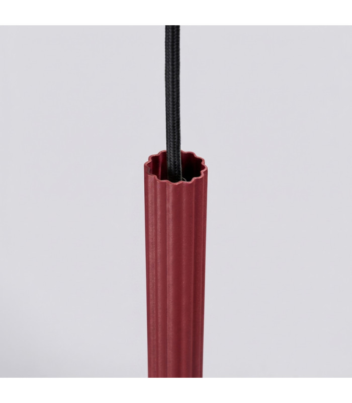 Arche Slim Pendant Ceiling Light Burgundy 1x G9-7