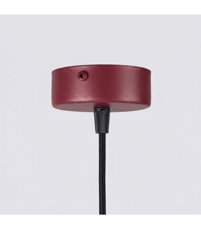 Arche Slim Pendant Ceiling Light Burgundy 1x G9-10