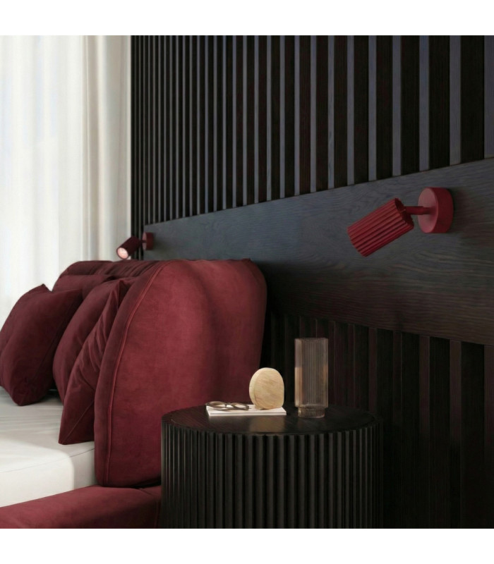 Karbon Wall Single Spotlight Burgundy 1x GU10-10