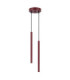 Arche Slim Pendant Ceiling Light Burgundy 2x G9-1