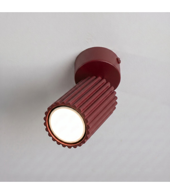 Karbon Ceiling Single Spotlight Burgundy 1x GU10-5