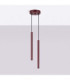 Arche Slim Pendant Ceiling Light Burgundy 2x G9-3