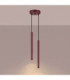 Arche Slim Pendant Ceiling Light Burgundy 2x G9-4