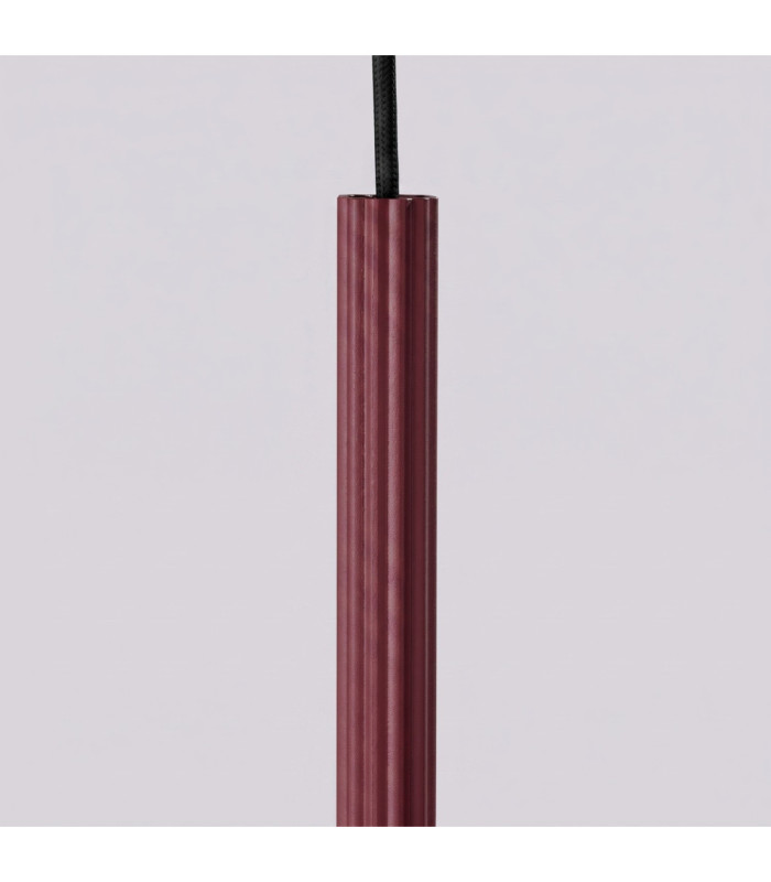 Arche Slim Pendant Ceiling Light Burgundy 2x G9-7