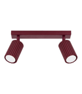 Karbon Twin Ceiling Spotlight Burgundy 1x GU10-1