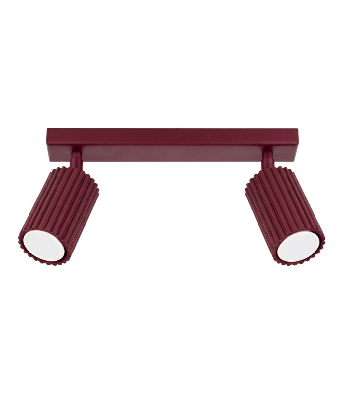 Karbon Twin Ceiling Spotlight Burgundy 1x GU10-1