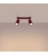 Karbon Twin Ceiling Spotlight Burgundy 1x GU10-4