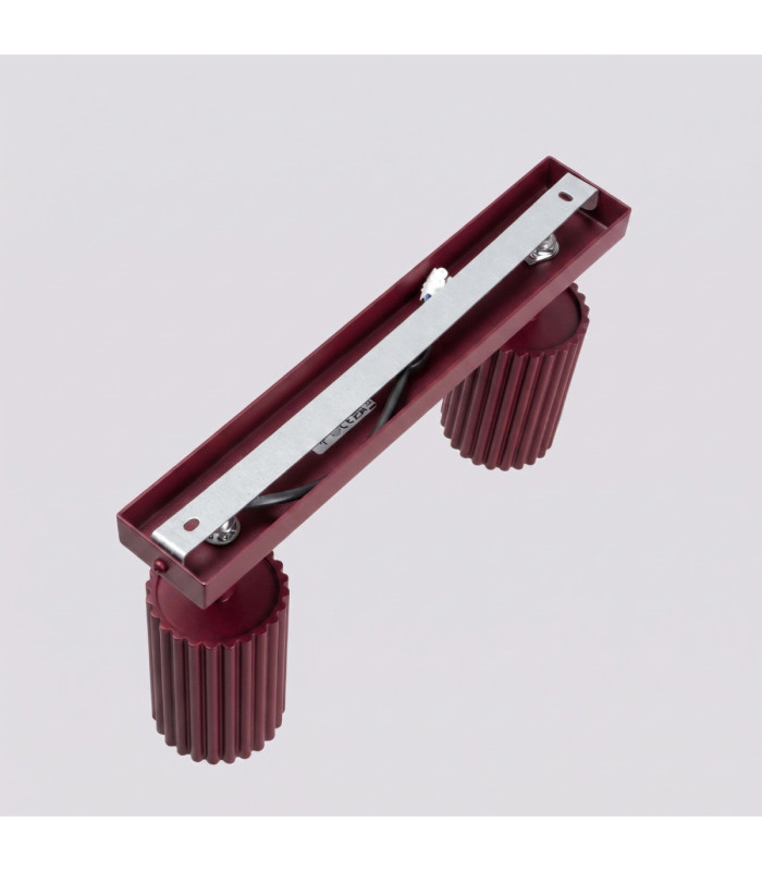 Karbon Twin Ceiling Spotlight Burgundy 1x GU10-5