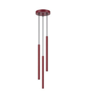 Arche Cluster Pendant Ceiling Light Burgundy 3x G9-1