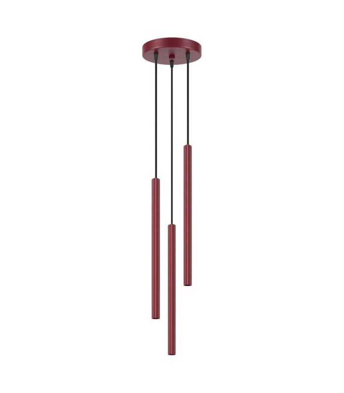 Arche Cluster Pendant Ceiling Light Burgundy 3x G9-1